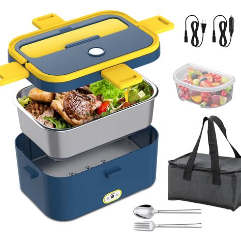 electric heating lunch box walmart|lunch box that heats up food.